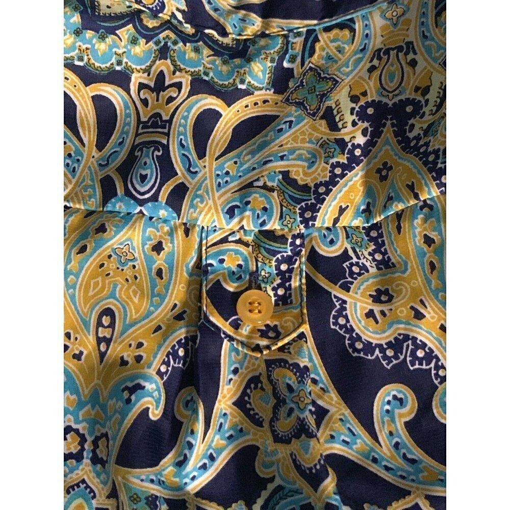 Love Tree Womens Tunic Blouse Size S Multi Colored Paisley Boho Print - Picture 11 of 16